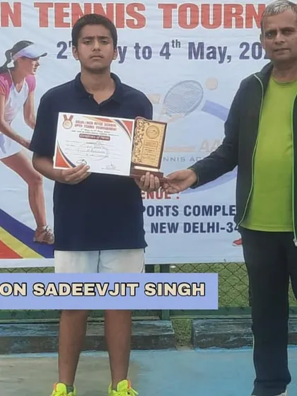 Champion Sadeevjit Singh after another victory. His consistent performance in tournaments makes him one of our top senior players.