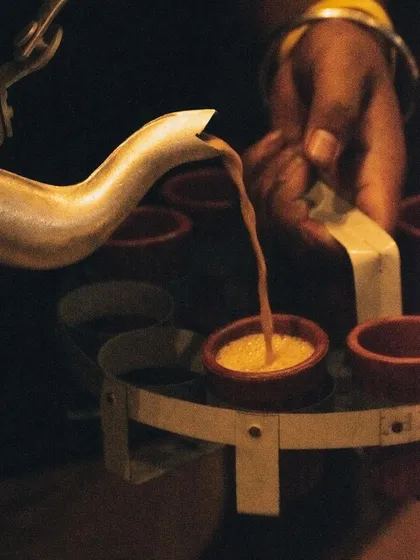 What's a baithak without some hot chai? It's these small things that help break down the walls and make everyone feel at home. We serve it fresh and hot, just like the music.