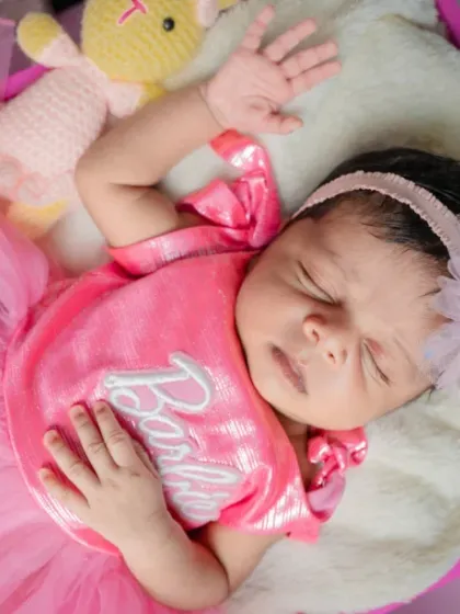 Living the Barbie dream. This top-down view shows the full, elaborate setup for our Barbie theme, creating a fun and glamorous scene for your little doll.