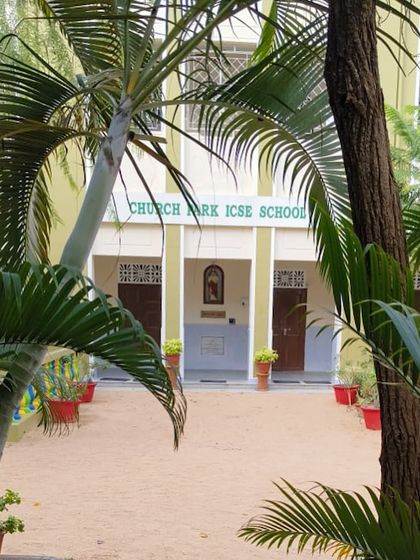 A view of the Church Park ICSE School building, where our founder reconnected with fellow alumni and teachers.