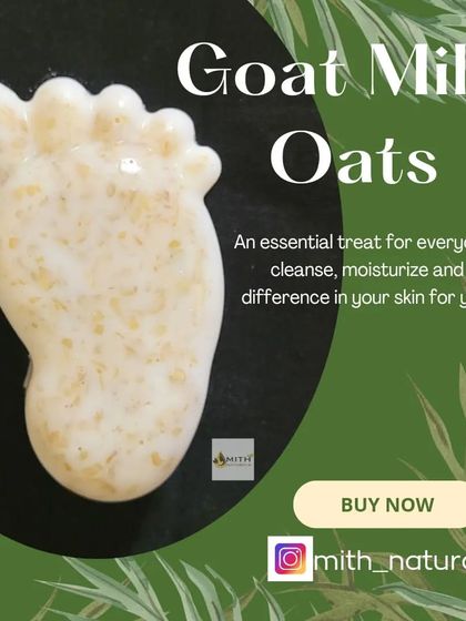 My Goatmilk Oats Soap, shaped like a cute little foot. This soap is an essential treat for everyday use, combining the moisturizing properties of goat milk with the gentle exfoliation of oats.
