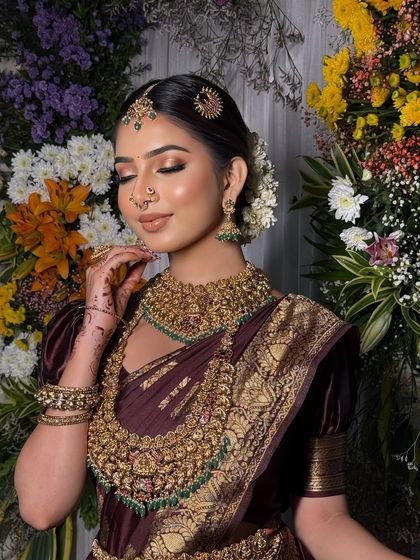 South Indian Bridal Drapes photo 30