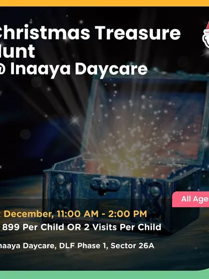 A Christmas Treasure Hunt at Inaaya Daycare, one of the many festive events I find for you across the city.