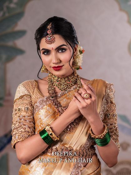 Deepika Makeup and Hair - Professional Makeup & Hair Academy My Signature: South Indian Bridal Artistry photo 42