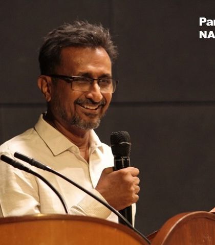 A photo from my lecture at Parul University, sharing insights on our design approach.