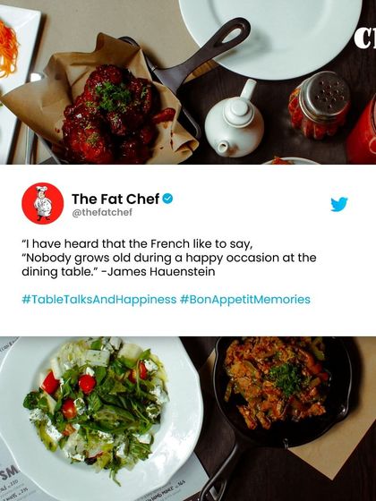 As the French say, "Nobody grows old during a happy occasion at the dining table." I believe our restaurant is a place where time stands still and smiles never fade.