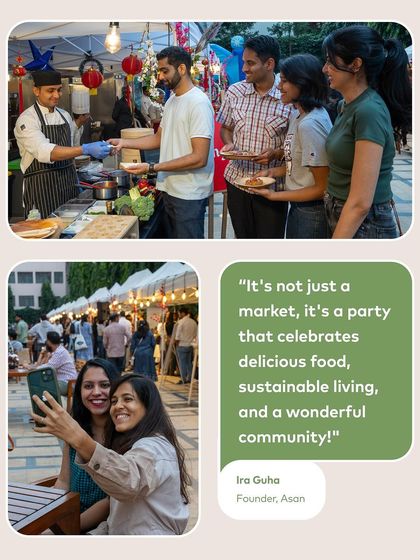 It's more than a market, it's a community celebration. Friends catching up, families enjoying delicious food, and shoppers taking selfies. This is the vibe I strive for.