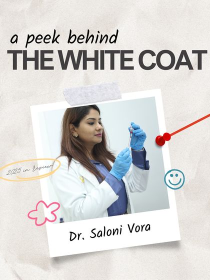 A peek behind my white coat. This is a glimpse into my daily life, which involves clinic mornings, back-to-back appointments, and a focus on a healthy lifestyle.