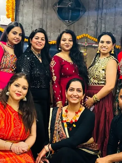 A beautiful group photo from our Navratri festivities. The energy and happiness were absolutely contagious.