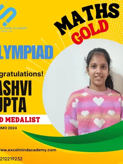 A moment of immense pride as our student Kashvi Gupta wins the Gold Medal in the International Mathematics Olympiad (IMO) 2024. Her achievement reflects her deep understanding of mathematical concepts.