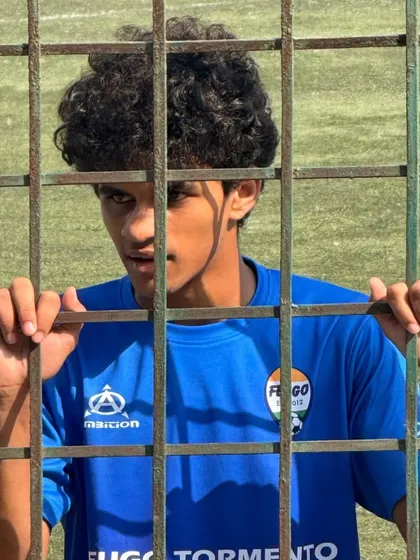 A moment of quiet focus from one of our players during a match.