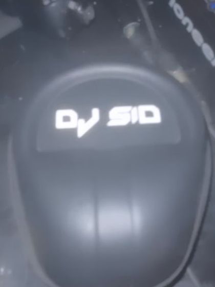 A close-up of my custom headphones. The details matter in this profession.