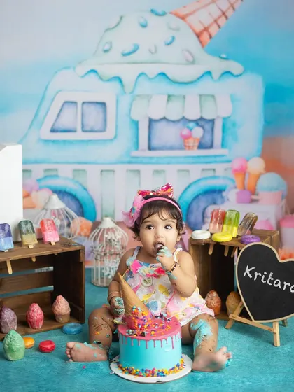 Let them eat cake! A cake smash session is the most joyful and messy way to celebrate a first birthday. This little one is having the time of her life, and I make sure to capture every sticky, sweet, and hilarious moment.