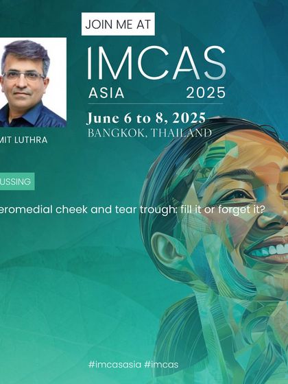Another topic from my IMCAS Asia presentation, debating the critical question of "fill it or forget it" for the anteromedial cheek and tear trough.