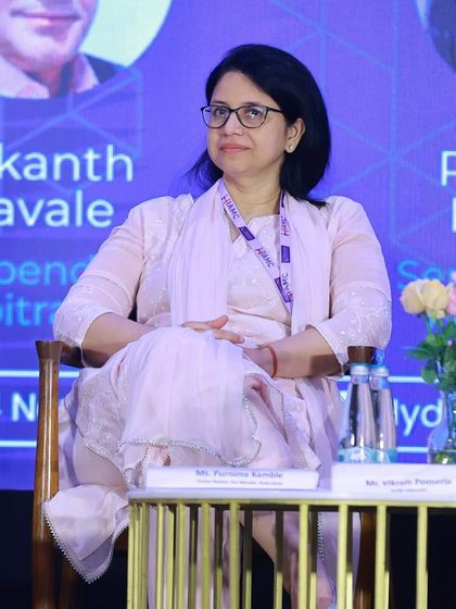 Our Senior Partner, Purnima Singh Kamble, listens to a fellow panelist at the Commonwealth Med-Arb Conference. Her participation demonstrates our firm's respected position in the field of international arbitration.