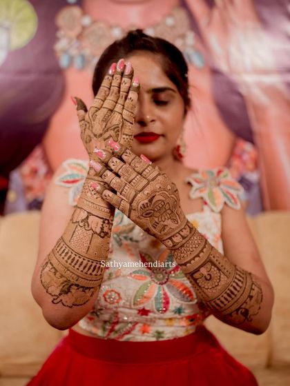 Sathyamehendiarts - Bridal & Wedding Mehendi Happy Brides & Their Big Day photo 6