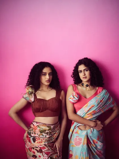 A group shot from the same campaign, showcasing coordinated natural makeup and hair looks that enhance each model's individual features while maintaining a consistent aesthetic.