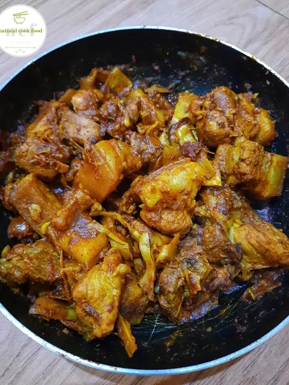 My delicious bamboo shoot pork stir-fry, a classic combination of flavors in Manipuri cuisine.