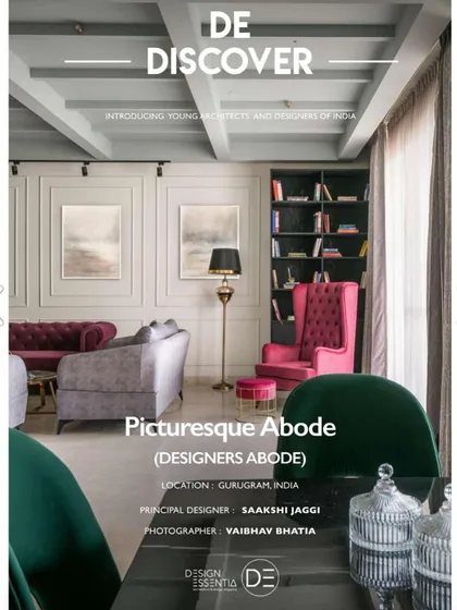 Our work featured on the cover of DE Discover, an initiative introducing young architects and designers of India. This spotlight on our "Picturesque Abode" project was a significant milestone for our studio.
