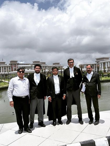 Posing with my legal team before a hearing at the Jharkhand High Court. While the building is spectacular, I believe it's important to ensure the infrastructure serves the needs of the bar for effective functioning.