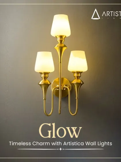 This elegant three-light wall sconce is a timeless classic. The candelabra-style arms and frosted glass shades provide ample, diffused light, making it an excellent choice for a living room, dining area, or a grand hallway.