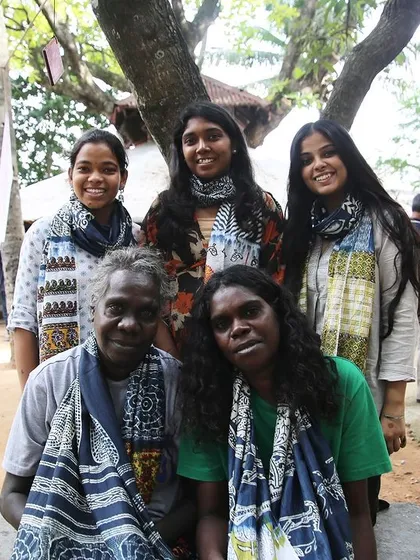 We had an incredible week hosting the artists from Bábbarra Women's Centre. We learned so much from each other, sharing techniques in printing and dyeing, and creating beautiful textiles together.