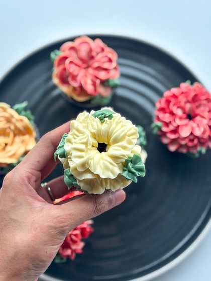 Gobble Cake - Gourmet Desserts & Pastries Floral Buttercream Cupcakes photo 7