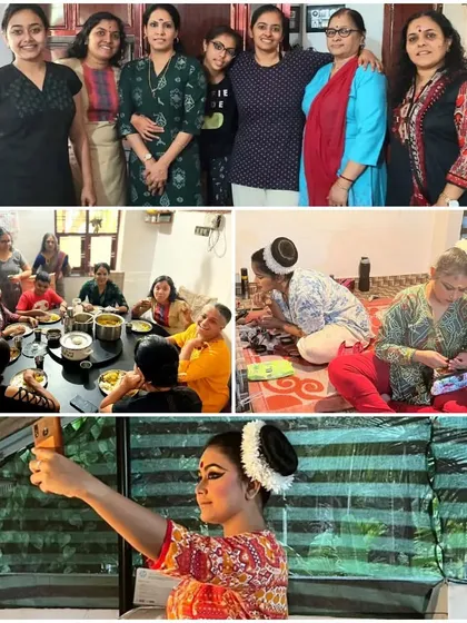 A collage of precious, natural moments from a trip to Thrissur. It's the journey together that makes every performance special.