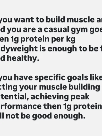 How much protein do you need? For a casual gym-goer, 1g per kg of bodyweight is enough to be fit and healthy. If you have specific goals to maximize muscle growth, you will need more.