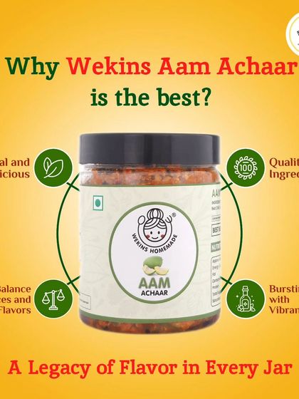 Why is our Aam Achaar the best? We use natural ingredients, a perfect balance of spices, and a traditional recipe that creates a legacy of flavor in every jar.