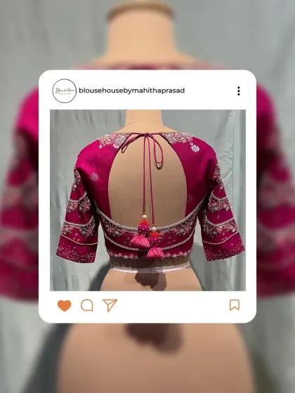 Blouse House by Mahitha Prasad - Custom Blouse Design & Embroidery A Closer Look: The Art of Embroidery photo 24