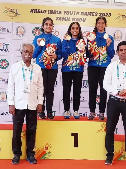 We celebrate Anushka Thokur winning a bronze medal at the Khelo India Youth Games 2023. Her success at such a prestigious national event is an inspiration to all our students.