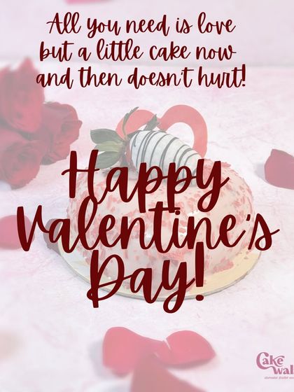 All you need is love, but a little cake now and then doesn't hurt. Happy Valentine's Day from all of us at Cakewala.