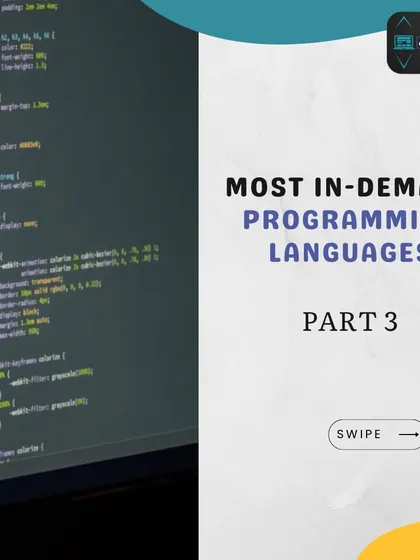 The final part of our series on in-demand programming languages. This section covers languages like Java, Go, and TypeScript, providing insights into their use cases and career options.