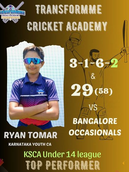 Transform Cricket Academy - Advanced Competitive Cricket Training The Record Breakers: Individual Player Achievements photo 44