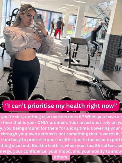 "I can't prioritize my health right now." You're not too busy; you're just used to putting everything else first. When your health suffers, so does your energy, your confidence, and your ability to show up for others.