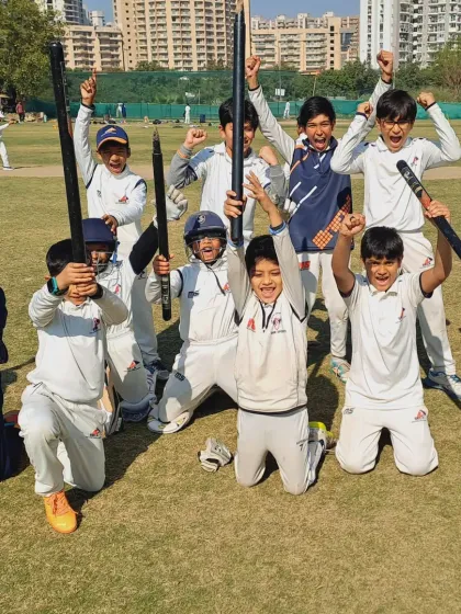 The SKCA Tigers team celebrating another victory. Their determination and teamwork are an inspiration to all our trainees.