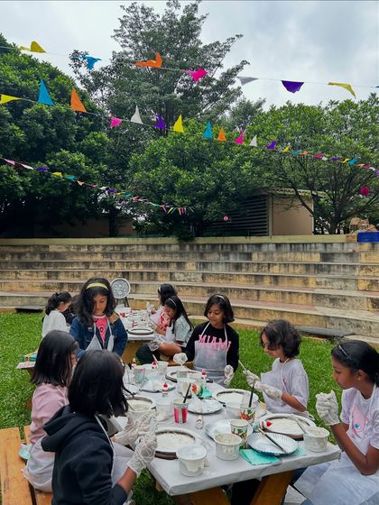 ArtDelight Group - Art Parties & Private Events Glow-in-the-Dark Moon Lamp Workshops photo 7