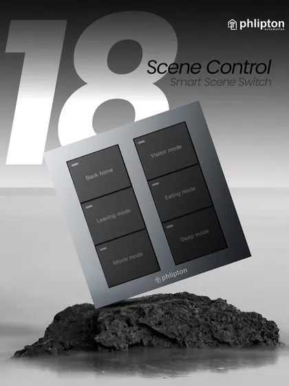 Imagine setting the perfect mood for any activity with a single touch. My scene control switch allows you to program up to 18 different presets, from "Movie Mode" to "Leave Home," simplifying your life.
