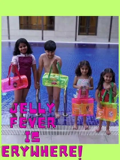 Make a splash at your next pool party or beach trip with our vibrant and waterproof jelly bags. These personalised bags are perfect for kids to carry their essentials and make for amazing return gifts.