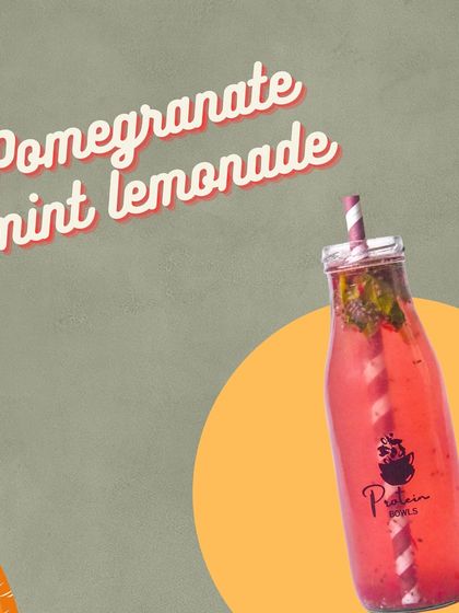 Our new Pomegranate Mint Lemonade is a vibrant and refreshing addition to our menu. It's a delicious way to hydrate and get a nutrient boost.