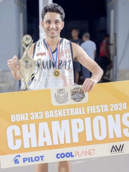 Congrats to Vijay for his championship win at the Donz 3x3 Basketball Fiesta. He dominated the court and showed his class.