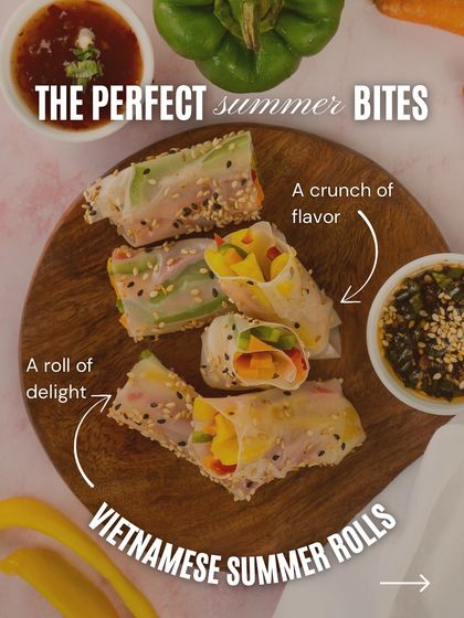 My Vietnamese summer rolls are the perfect light and fresh summer bite, full of crunch and flavour.