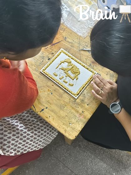 BrainArt Studio - Adult Art & Craft Workshops Tanjore Painting: The Royal Art photo 28