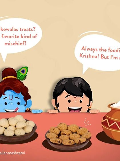 Even Krishna loves a little mischief with Cakewala's treats. Happy Krishna Janmashtami to everyone.
