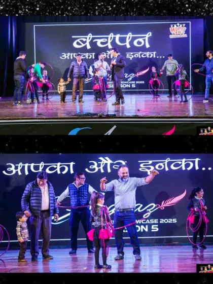 More heartwarming moments of parents and children sharing the stage and the spotlight during our Aagaaz event.