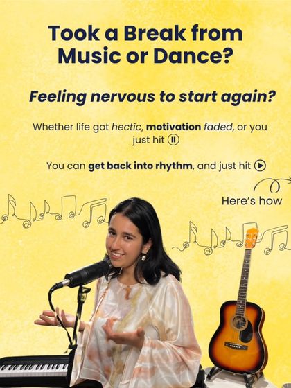 Took a break from music or dance? Feeling nervous to start again? This guide shows you how to get back into rhythm.