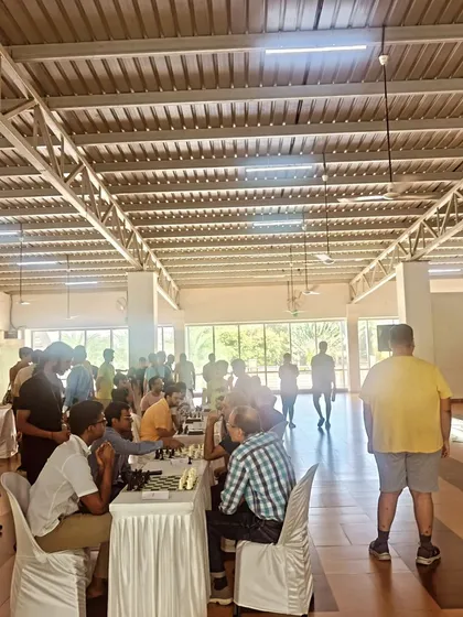 Another angle of our inter-society event, showing the scale and engagement from the community. Our team manages the entire event so participants can focus on their games.