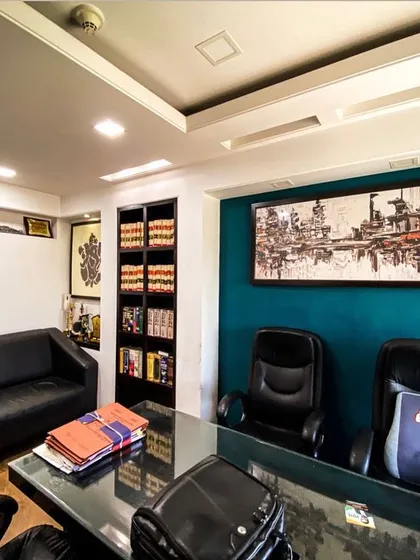 A view of my law office, a space designed for focused work and confidential client discussions. This is where we build the foundation for your defense, analyzing every detail to craft a strong legal strategy.