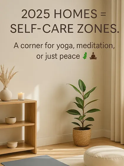 Modern homes are becoming self-care zones. We believe in creating a dedicated corner for yoga, meditation, or just peace and quiet to help you unwind.